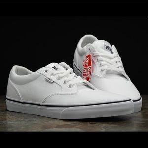 Vans Winston (Black Foxing)White/White Canvas
